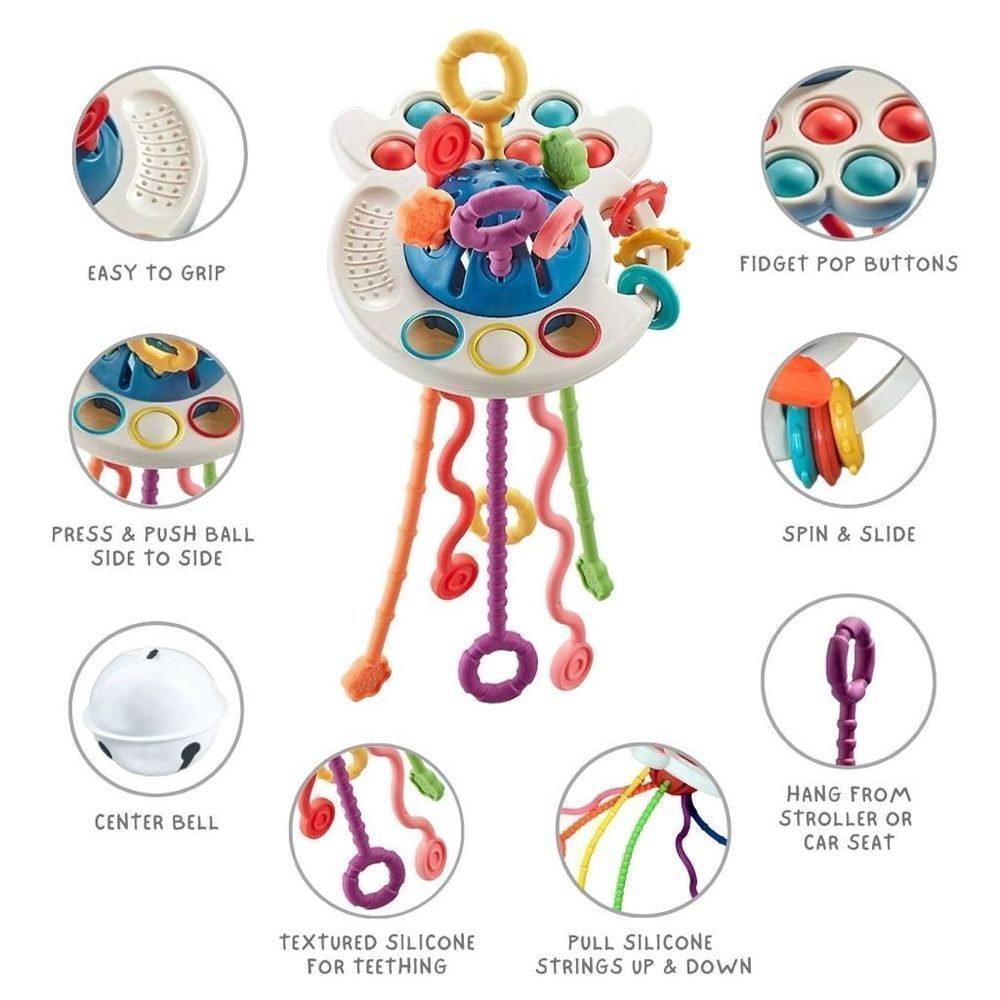 Baby Toddler Set, Sensory Montessori Toy, Silicone Sip-and-Snack Cup, BPA Free - Picture 3 of 6